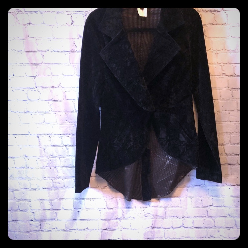 Nuvula faux black suede jacket